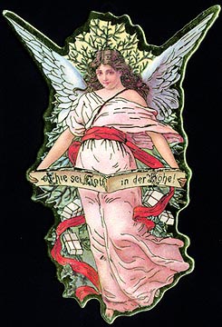 angel lady in pink facing left