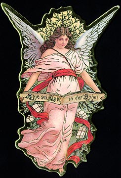 angel lady in pink facing right