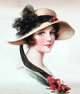 Victorian lady in hat